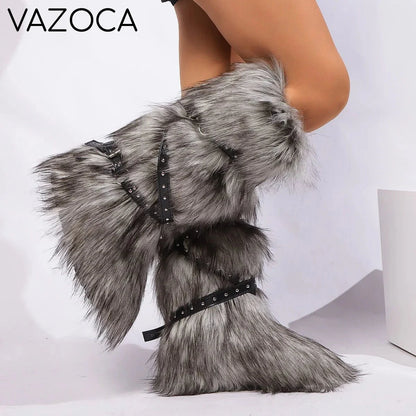Plush Furry Boots