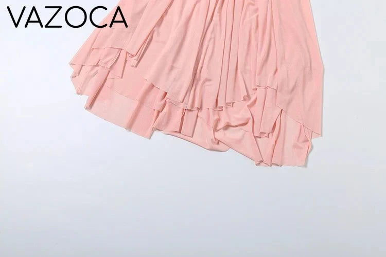 Asymmetrical Hem Backless Dress