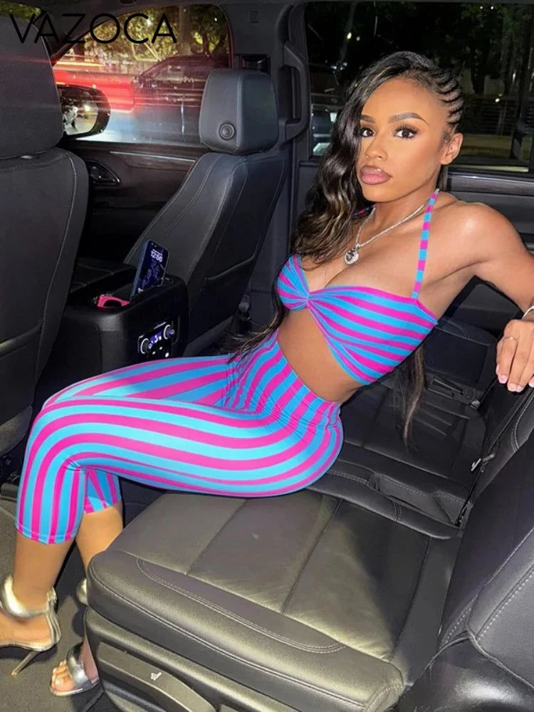 Wanda Striped Set