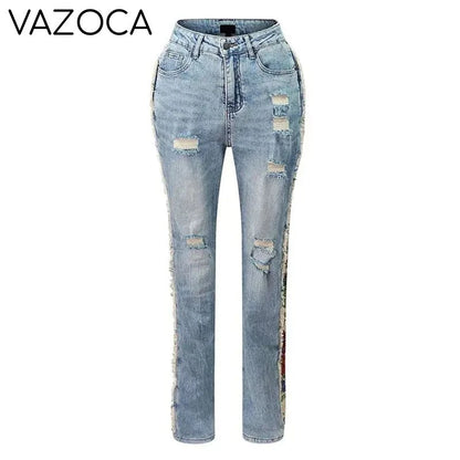 Sandra Denim Pants Set