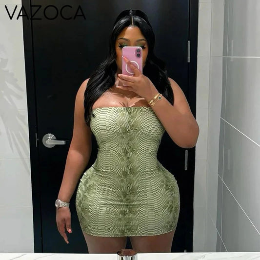 Snake Skin Tube Dress