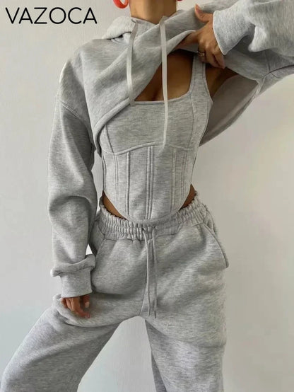 Chic Bandage Corset Hoodie