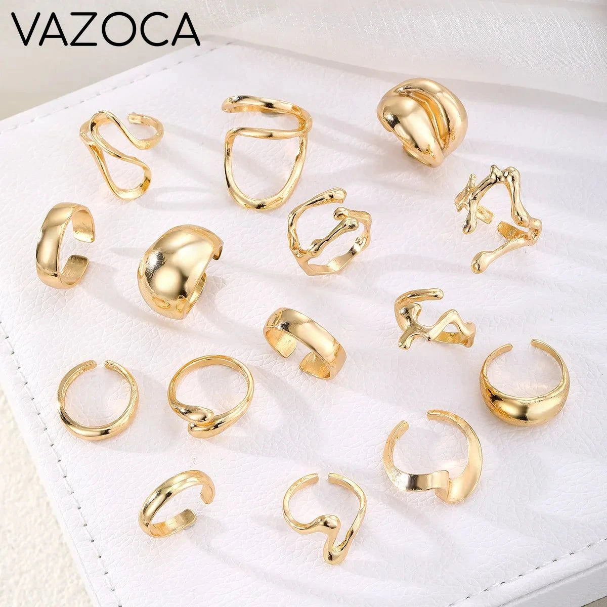 15Pcs Retro Boho Rings Set