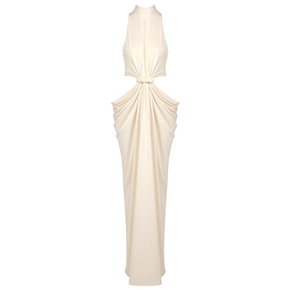 Twist-Cutout Maxi Dress