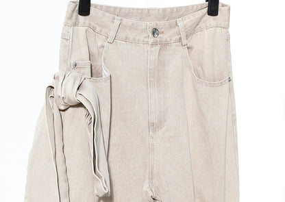 Bow Wrap Denim Set