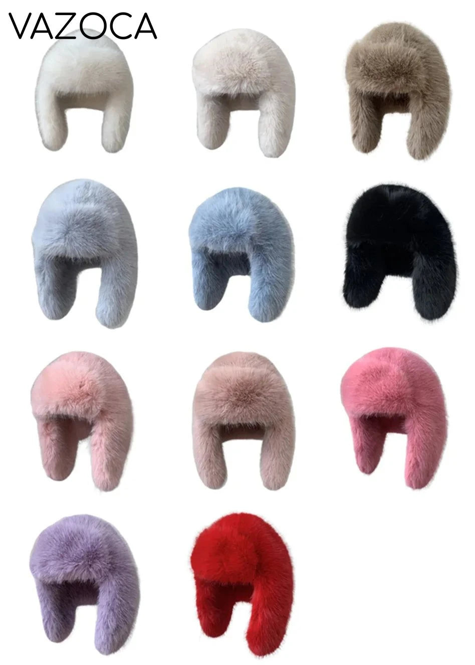 Plush Earflap Fur Hat