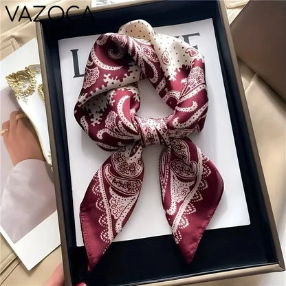 Houndstooth Printed Vintage Headscarf 9 68X68CM