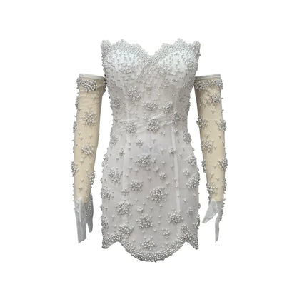 Courthouse Pearl Luxe Mini Dress