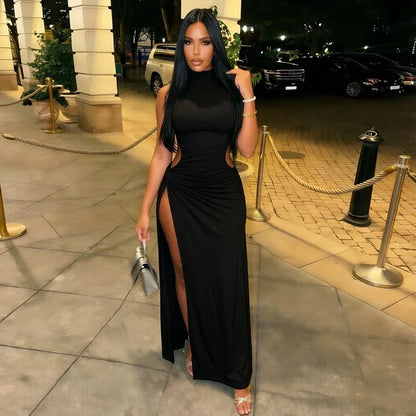 Robin Cutout Ruched Maxi Dress