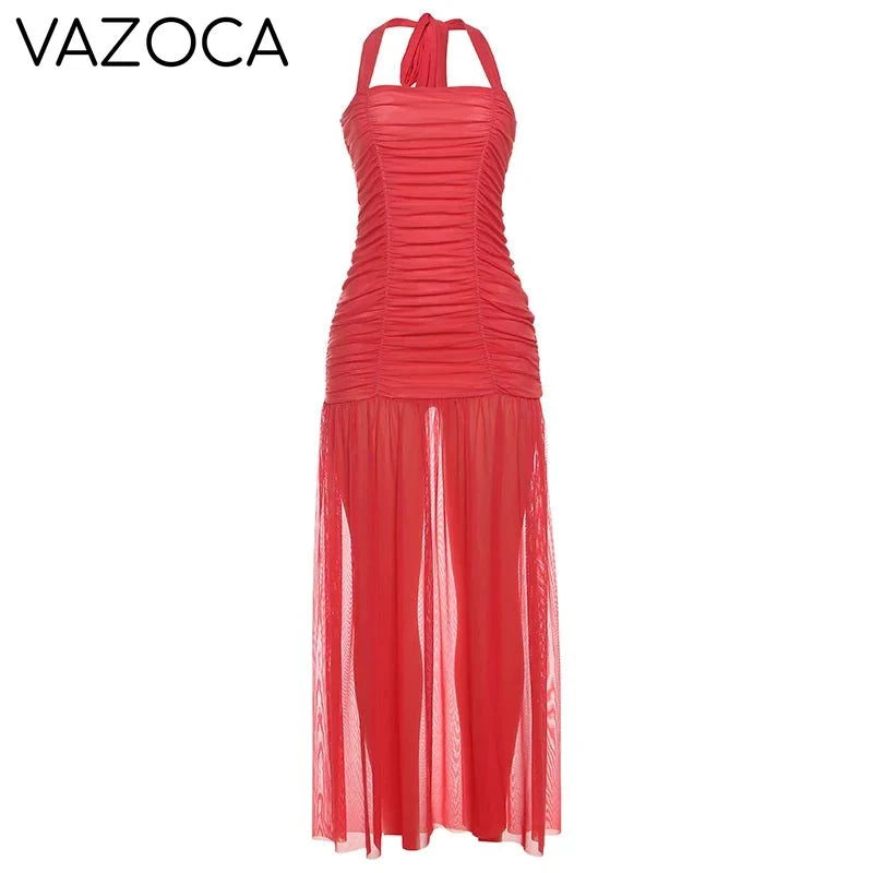 Lisa Ruched Maxi Dress