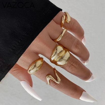 15Pcs Retro Boho Rings Set 05