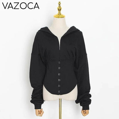 Hoodie Bandage Corset Jacket