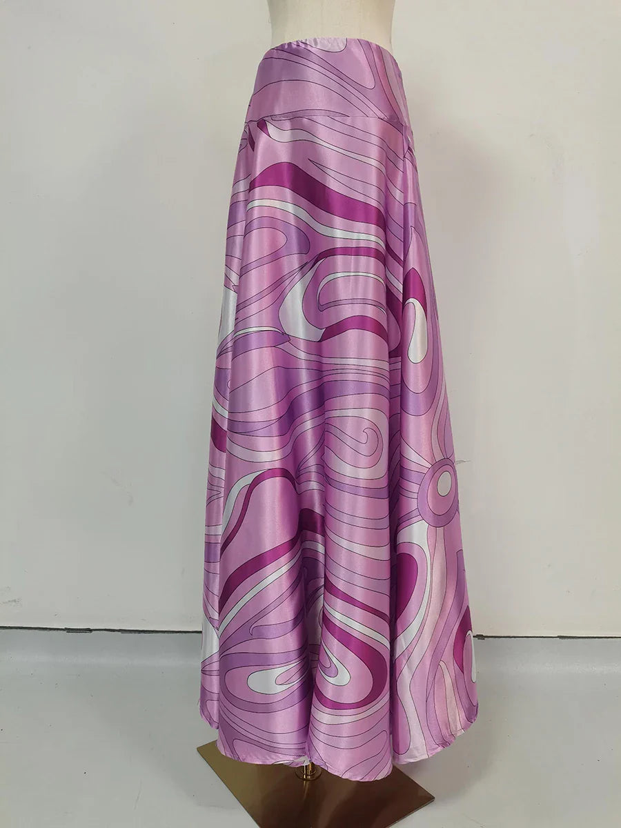 Vintage Maxi Skirt Set