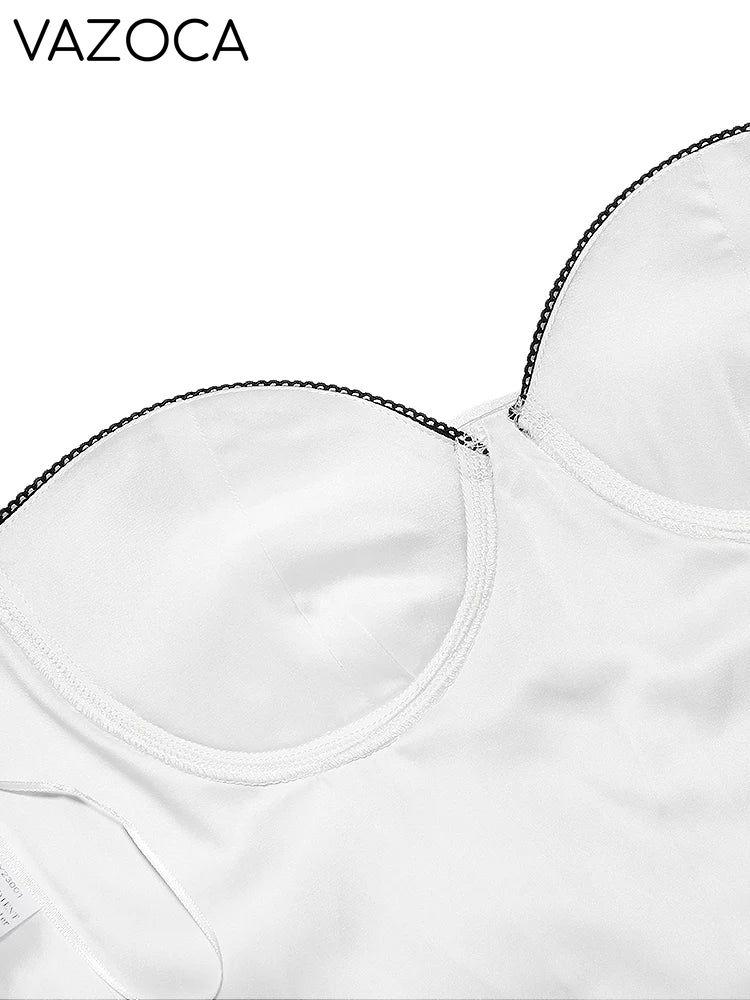 Satin Bustier Corset Top