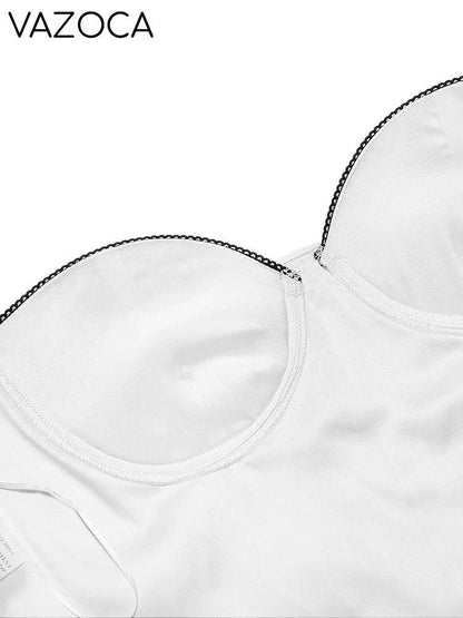 Satin Bustier Corset Top