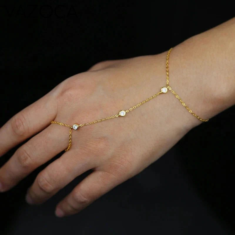 Charm Ring Wrist Bracelet