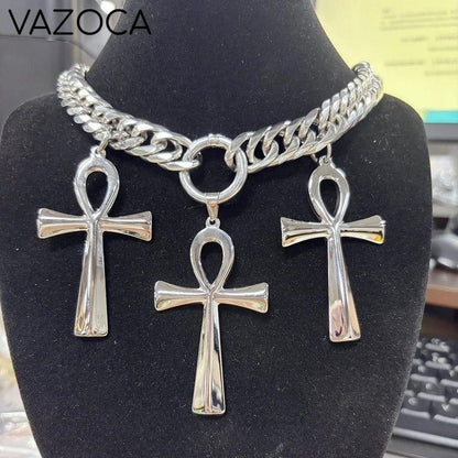 Cross Pendant Choker FF