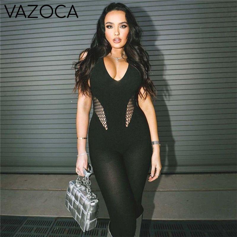 Long Skinny Backless Jumpsuit