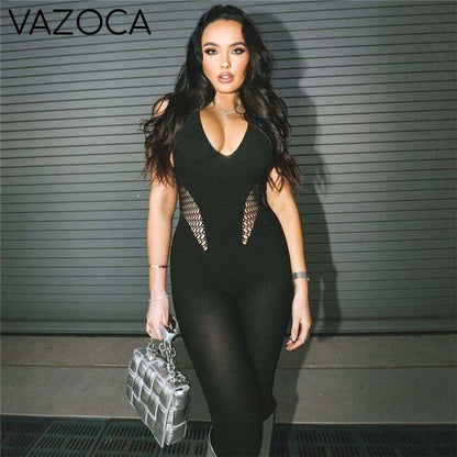 Long Skinny Backless Jumpsuit