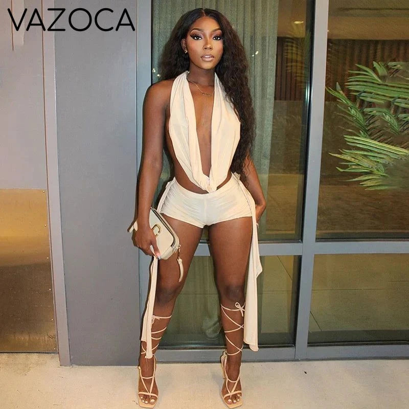 Drape Flow Shorts Set