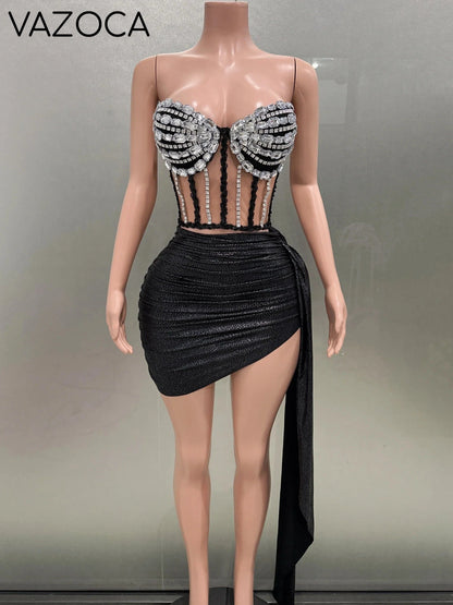 A Star Strapless Skirt Set