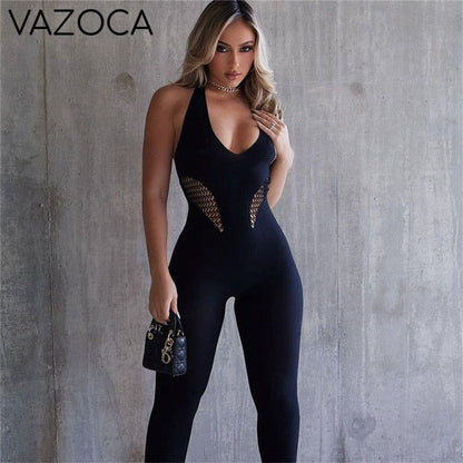 Long Skinny Backless Jumpsuit
