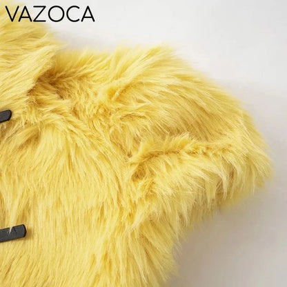 Fur Plush Cropped Jacket