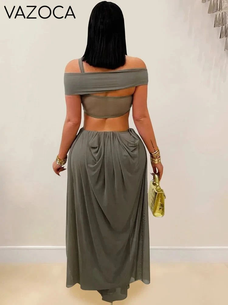 Lona Ruched Maxi Dress