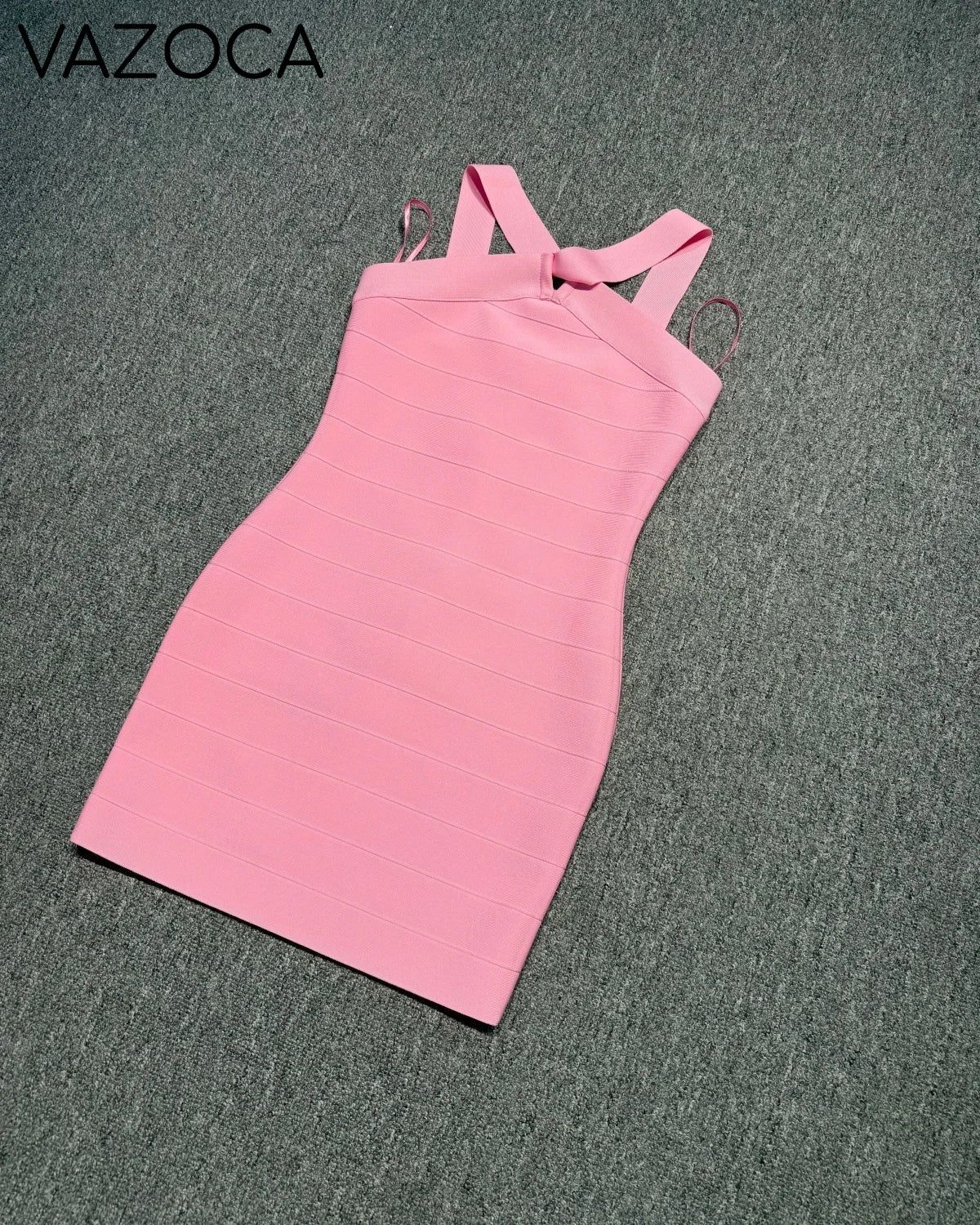 Pink Bodycon Bandage Mini Dress