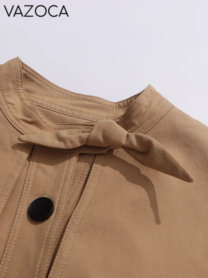 Bowknot Trench Coat