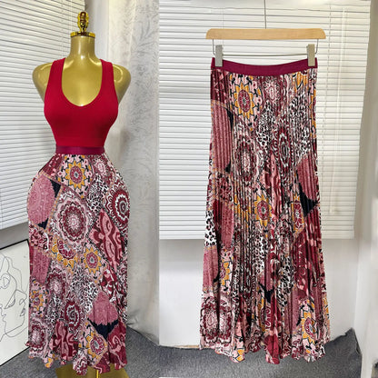 Kiana High Waist Skirt Set