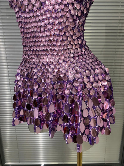Life Of The Party Sequins Dress
