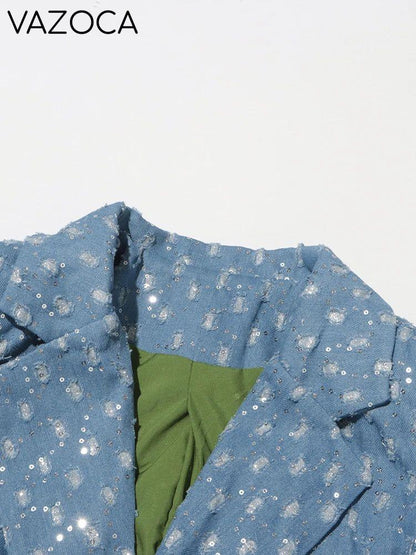 Sashes Denim Trench Coat