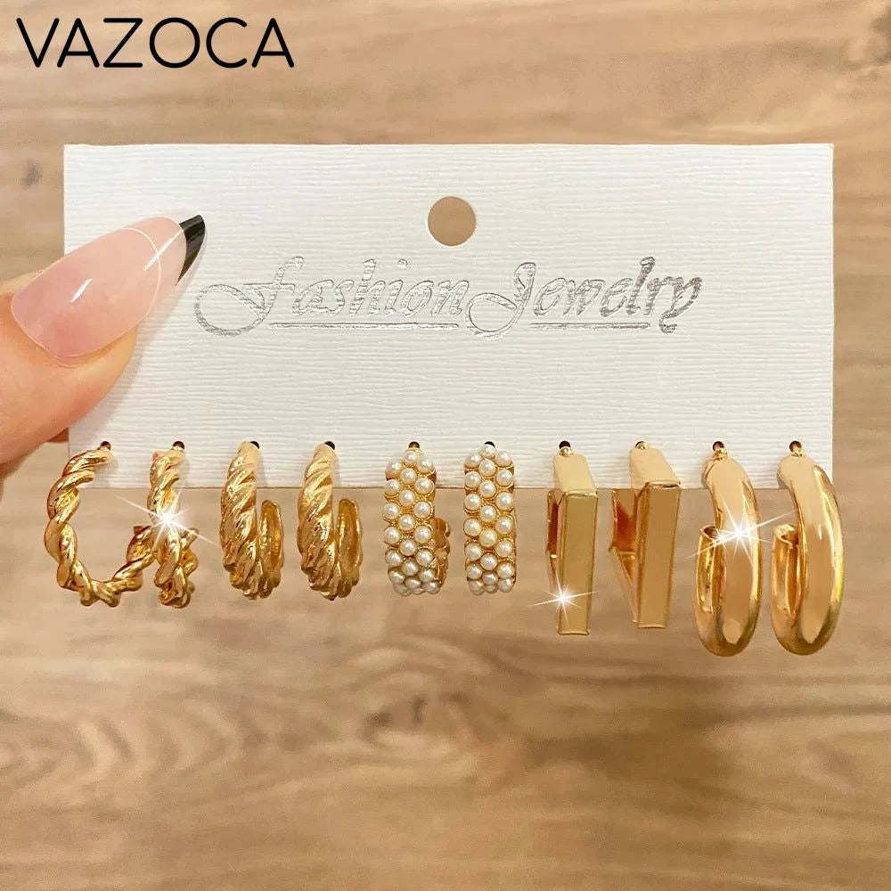 Bohemia Vintage Hoop Earring Set AY 54723