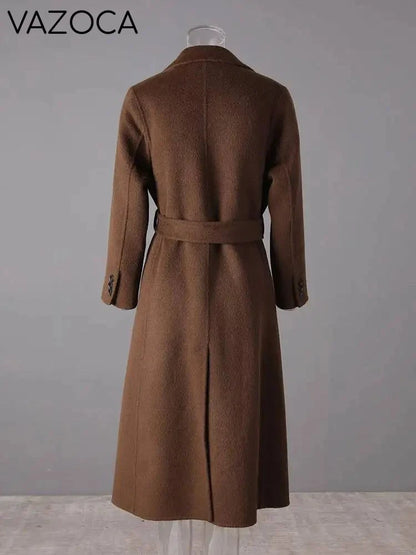 Brown Belted Trench Coat