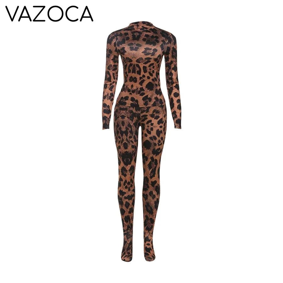 Wild Gyal Leopard Leggings Set