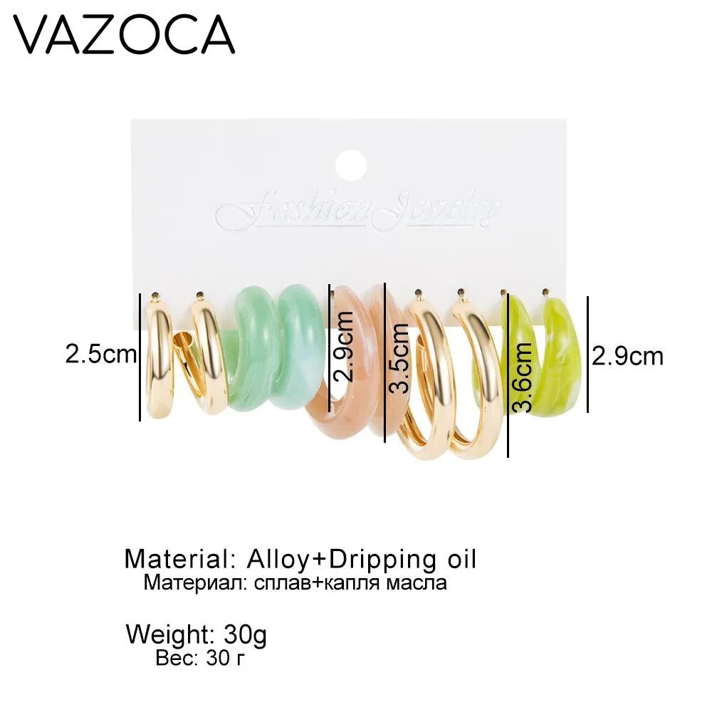 Bohemia Vintage Hoop Earring Set