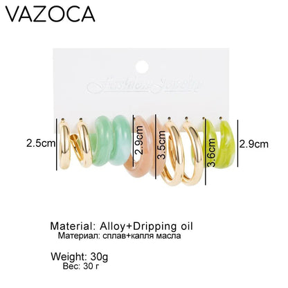 Bohemia Vintage Hoop Earring Set
