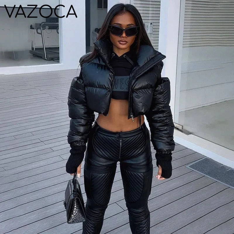 Puffy Autumn Cut Out Jacket