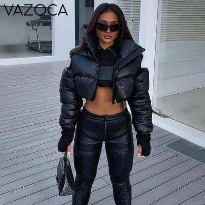 Puffy Autumn Cut Out Jacket