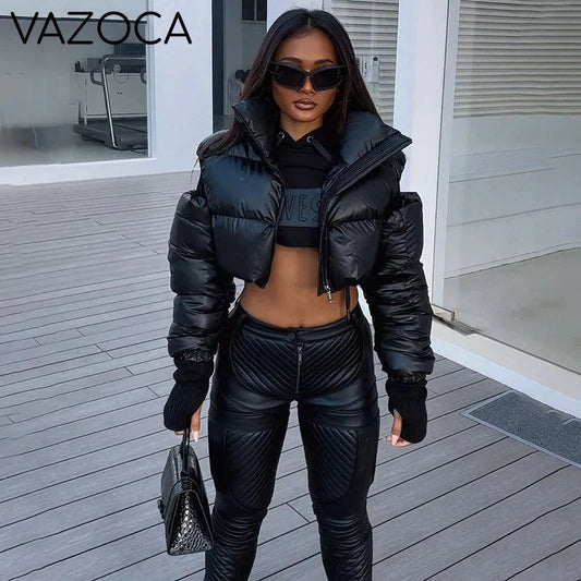 Puffy Autumn Cut Out Jacket
