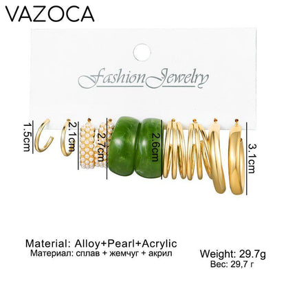 Bohemia Vintage Hoop Earring Set