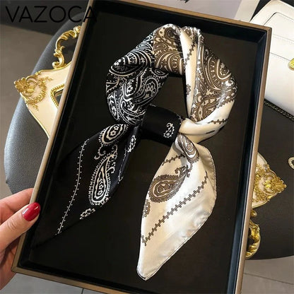 Houndstooth Printed Vintage Headscarf 2 68X68CM