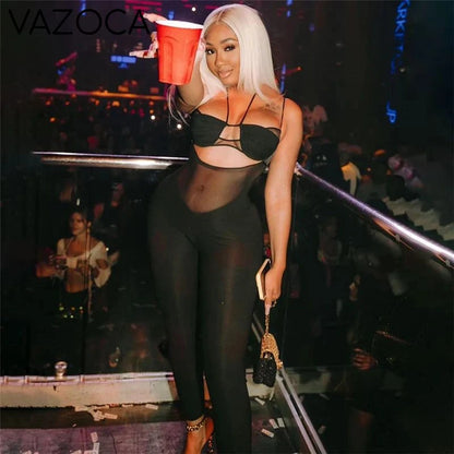 Baddie Club Mesh Jumpsuit