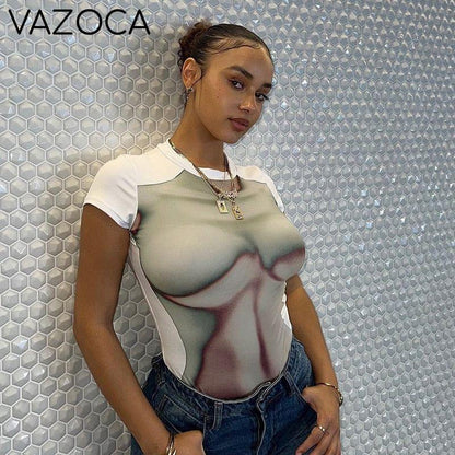 Abstract Body Print Shirt
