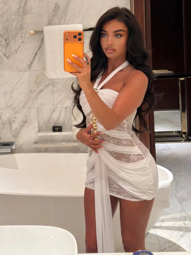 Aylee Mesh Mini Dress