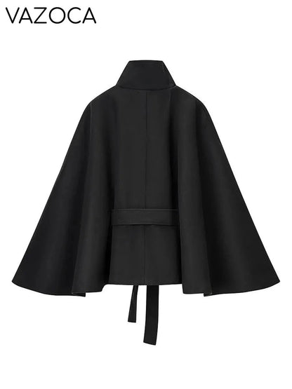 Luxurious Wool Stand Collar Coat