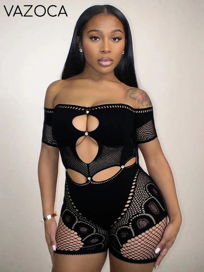 Adriana Mesh Romper