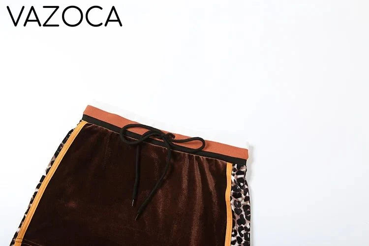 On The Run Velvet Skirt Set
