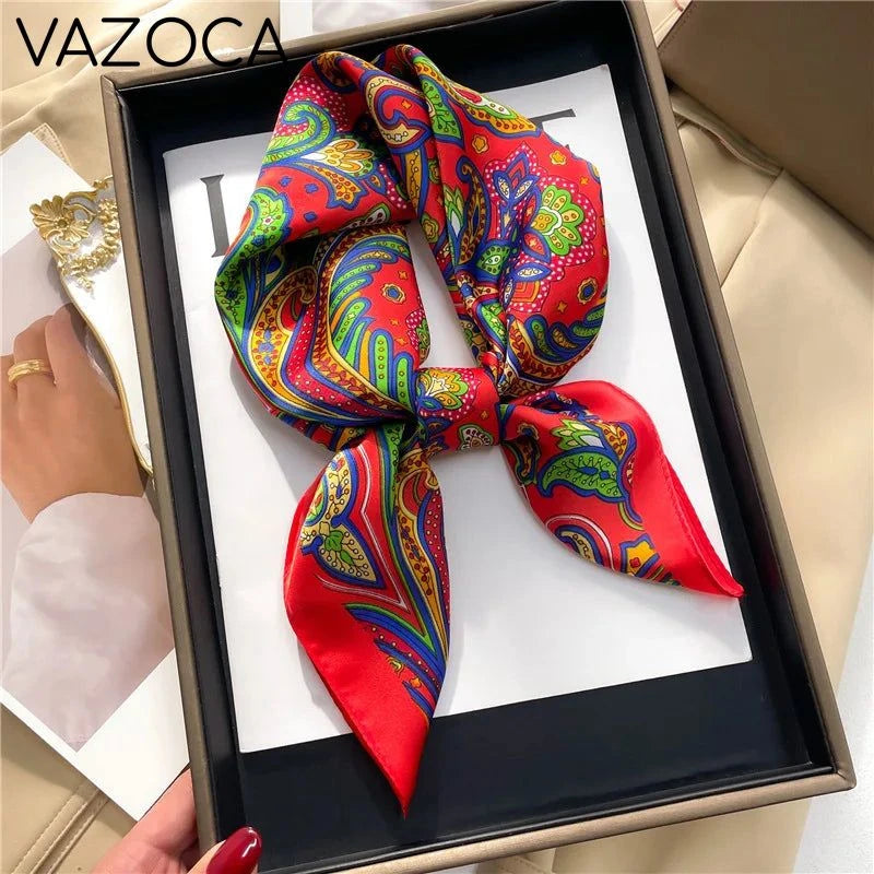 Houndstooth Printed Vintage Headscarf 22 68X68CM